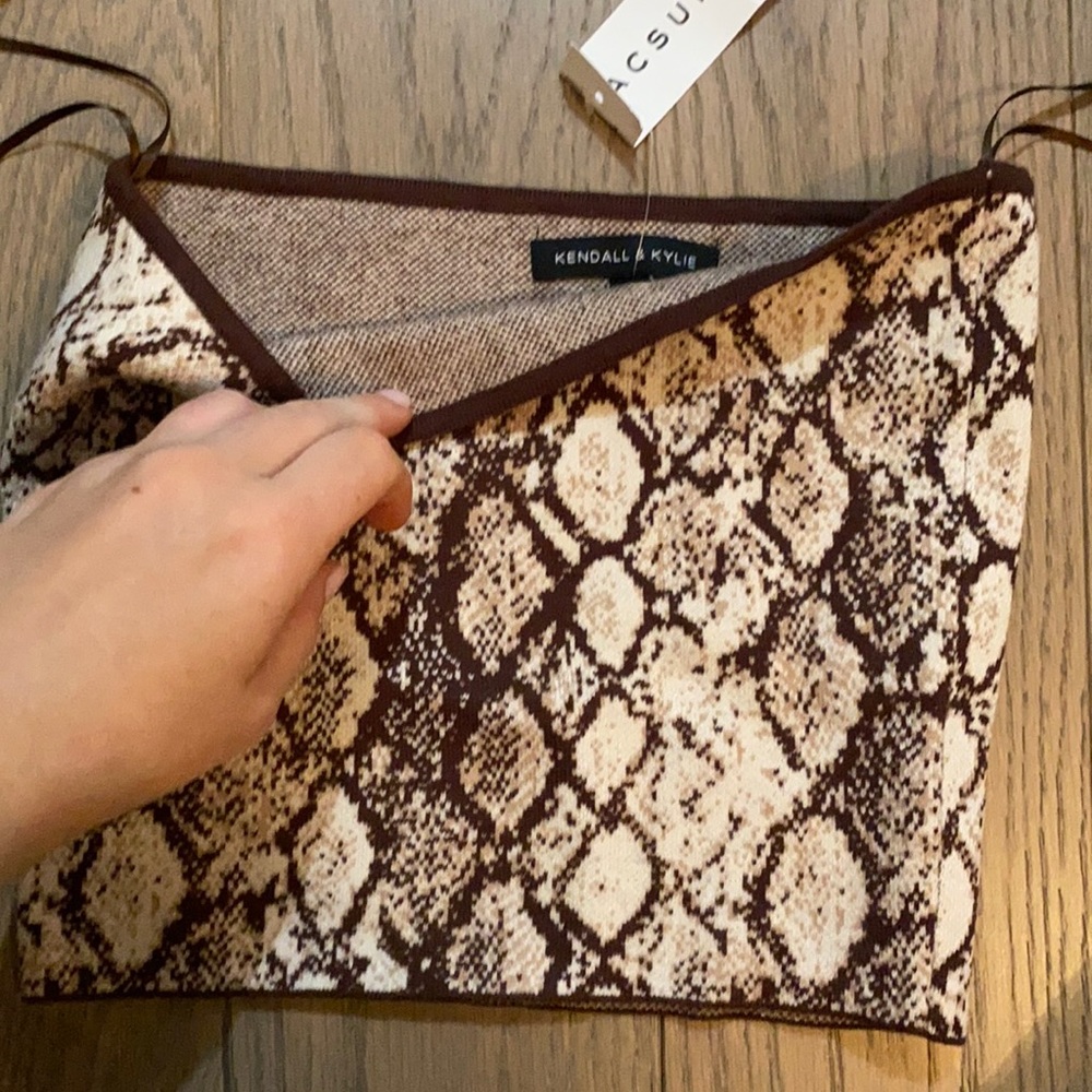 Snake Skin Tube Top